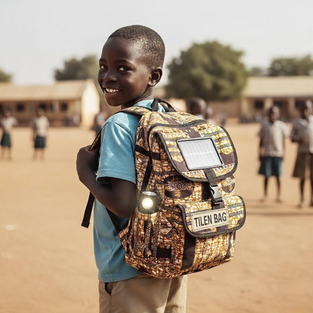 Étudiant malien avec son TILEN BAG